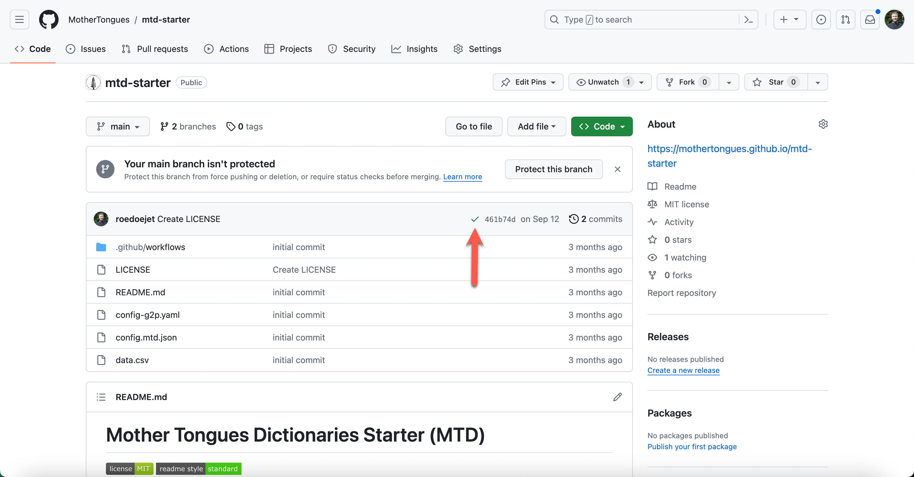 Successfully built dictionary